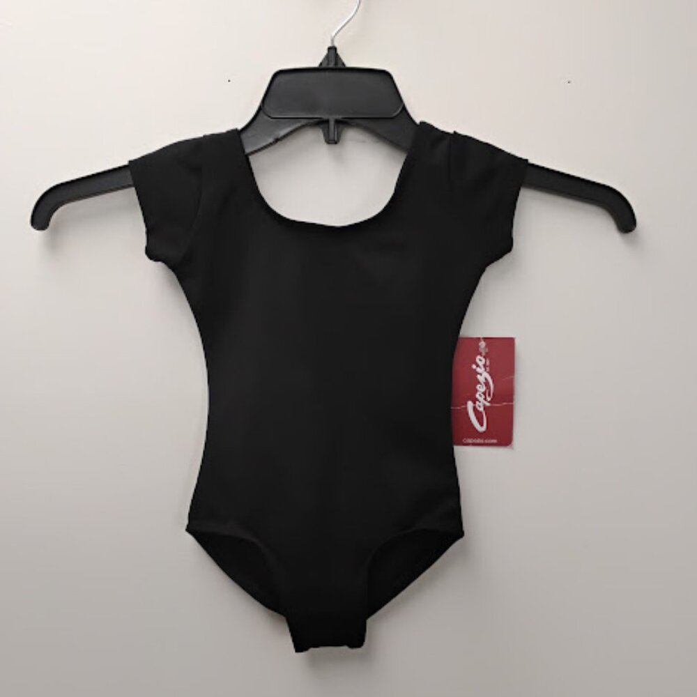 Capezio short sleeve black leotard